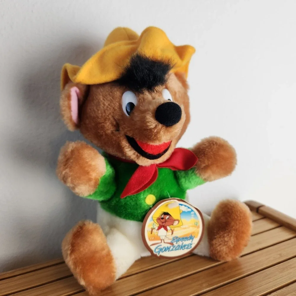 Vintage 1993 SPEEDY GONZALES 24k Company Plush Stuffed‎ Animal Warner Bros